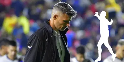 Ortiz cabizbajo en juego con Rayados. Foto: Soy Fútbol