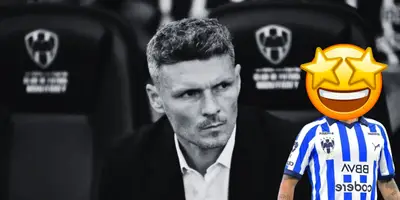 Ortiz en el banquillo en partido con Rayados. Foto: Imago7