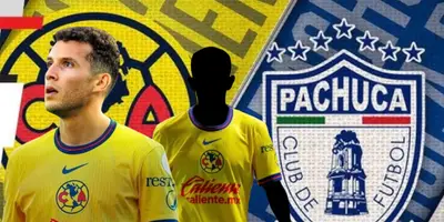 Oussama Idrissi junto a futbolista incógnito del América