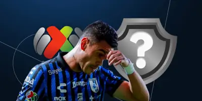 Pablo Barrera junto al escudo de la Liga MX / FOTO FUTBOL TOTAL