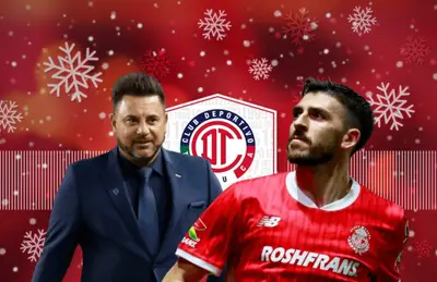 Paulinho y Antonio Mohamed con sonrisa/Foto Toluca.