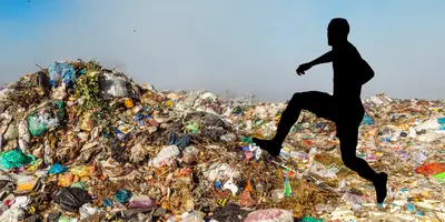 Pila de basura de fondo, tomado de Canva