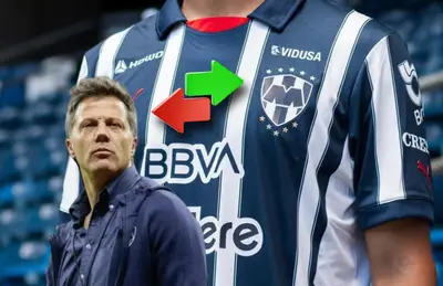 Playera de Monterrey y José Antonio Noriega/Foto Rayados.