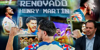 Póster de Henry Martín renovado, tomado del Club América.