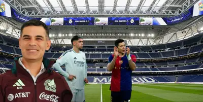 Rafa Márquez en el Santiago Bernabéu / FOTO X