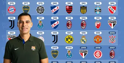 Rafa Márquez junto a escudos del fútbol mundial / FOTO PLANETA FÚTBOL