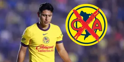 Ramón Juárez junto al escudo del América / FOTO BOLAVIP