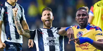 Ramos celebrando, foto tomada de su cuenta de X, con Quiñones al frente.