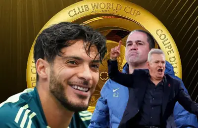 Raúl Jiménez, André Jardine y Javier Aguirre/ Foto ESPN.