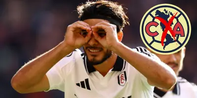 Raúl Jiménez celebrando gol con Fulham. Foto: LatinUS