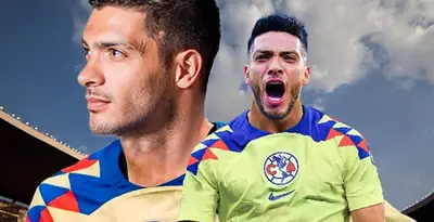 Raúl Jiménez con el jersey del América / FOTO X