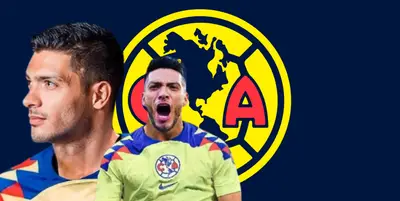 Raúl Jiménez con el jersey del América / FOTO X