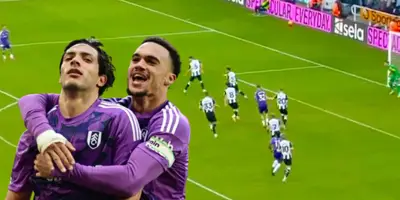 Raúl Jiménez en el Newcastle vs Fulham / FOTO X