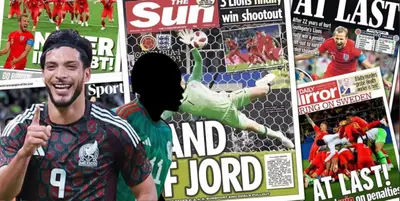 Raúl Jiménez junto a futbolista incógnito del Tri / FOTO X