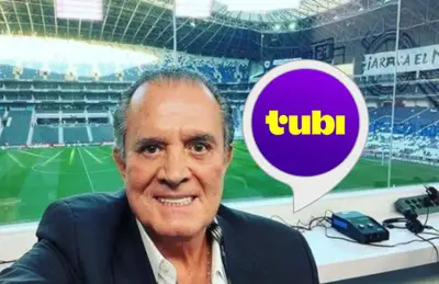 Raúl Orvañanos y logo de Tubi/Foto Infobae.