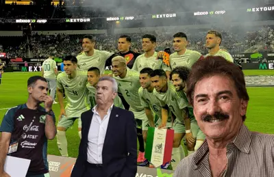 Ricardo Antonio La Volpe, Javier Aguirre y Rafael Márquez/Foto AT&T Stadium.