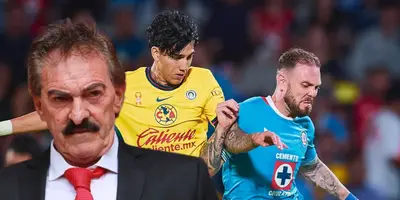 Ricardo La Volpe en el Cruz Azul vs América / FOTO INFOBAE