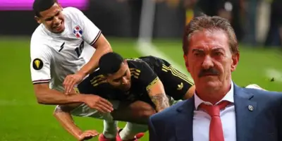 Ricardo La Volpe en el México vs República Dominicana / FOTO TYC SPORTS