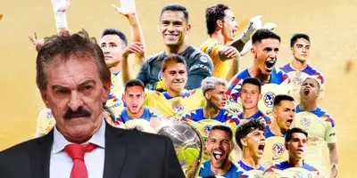 Ricardo La Volpe junto a futbolistas del América / FOTO INFOBAE