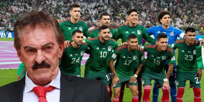 Ricardo La Volpe junto a futbolistas del Tri / FOTO INFOBAE