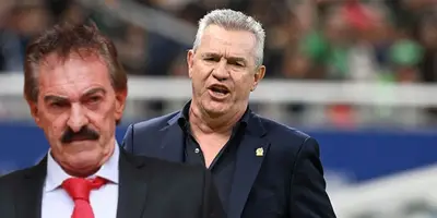 Ricardo La Volpe junto a Javier Aguirre / FOTO INFOBAE