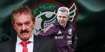 Ricardo La Volpe junto a Javier Aguirre / FOTO INFOBAE