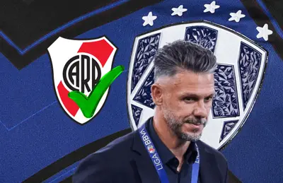 River Plate con palomita verde y Martín Demichelis cabizbajo/Foto Compra Moda Nacional.