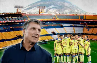 Robert Siboldi y jugadores del América/ Foto Fútbol Total.