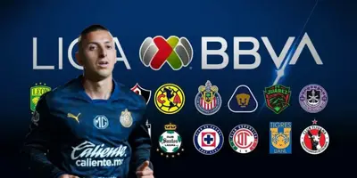 Roberto Alvarado junto a equipos de la Liga MX / FOTO JAM MEDIA