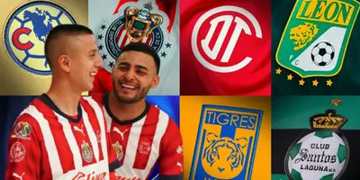 Roberto Alvarado y Alexis Vega junto a equipos de la Liga MX / FOTO RÉCORD