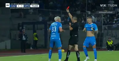 Roja a Piovi. Captura de TUDN