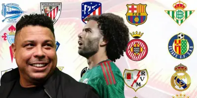 Ronaldo Nazario junto a César Huerta / FOTO GETTY IMAGES