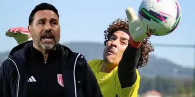 Rui Ferreira junto a Guillermo Ochoa / FOTO RÉCORD