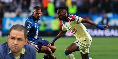 Salomón Rondón y Julián Quiñones en América vs Pachuca. Foto: Marca