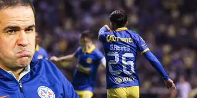 Salvador Reyes celebrando su segundo gol vs Puebla. Foto: AS México