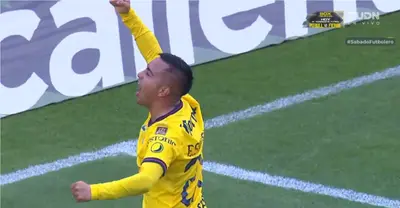 Sánchez celebrando. Captura de TUDN: