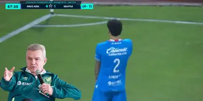 Sánchez tras anotar. Captura de Concachampions