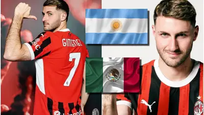 Santiago Giménez / Foto: AC Milán