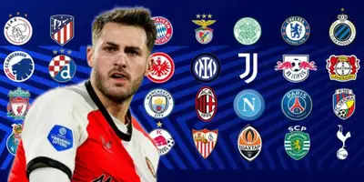 Santiago Giménez junto a clubes de Champions League / FOTO TRES PM