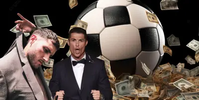 Santiago Giménez junto a Cristiano Ronaldo / FOTO X