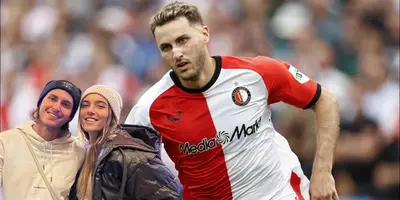 Santiago Giménez junto a Fernanda Serrano / FOTO EL UNIVERSAL