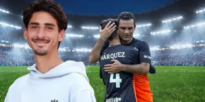 Santiago Márquez junto a su padre / FOTO MILENIO