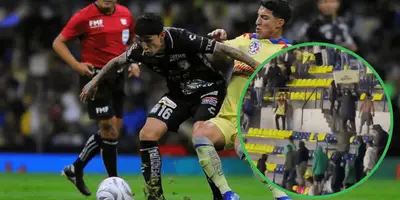 Se armó una batalla campal en las tribunas del Azteca.