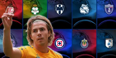 Sebastián Córdova junto a equipos de la Liga MX / FOTO FACEBOOK