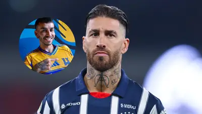 Sergio Ramos-Ángel Correa / Foto: Olé