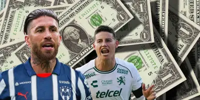 Sergio Ramos junto a James Rodríguez / FOTO X