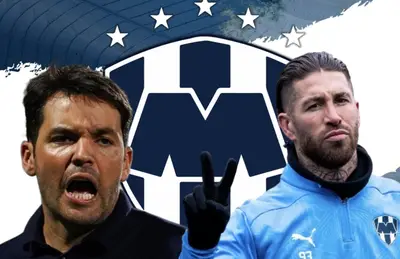 Sergio Ramos y Nicolás Larcamón/Foto Sultanes de Monterrey.