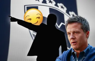 Silueta de director técnico y emoji a su lado y José Antonio Noriega./ Foto Fútbol Total.