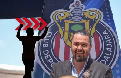 Silueta de futbolista con las manos arriba y Amaury Vergara sonriendo/Foto El Universal.