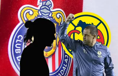 Silueta de futbolista y André Jardine con el brazo alzado/Foto Fútbol Total.